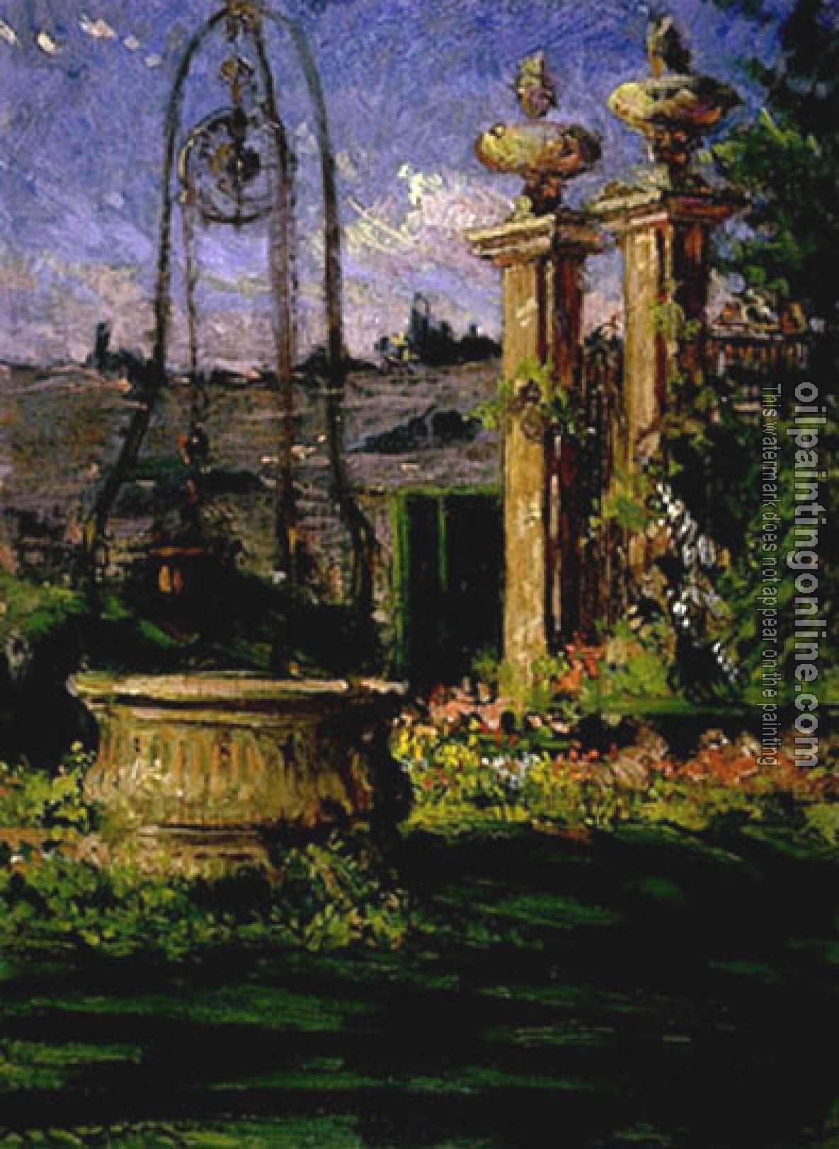 Beckwith, James Carroll - In the Gardens of the Villa Palmieri